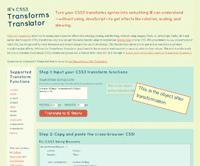 IE's CSS3 Transforms Translator